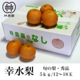 旬の梨(幸水梨・秀品)　約5kg(12〜18玉) 　※8月上旬から発送予定
