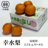 幸水梨　ご家庭用　約2.5kg(5〜8玉)　※8月上旬から発送予定