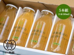 画像1: 果樹農家の梨まる搾りジュースギフト　　180ｍｌ5本組　夏ギフト・お中元・のし対応 